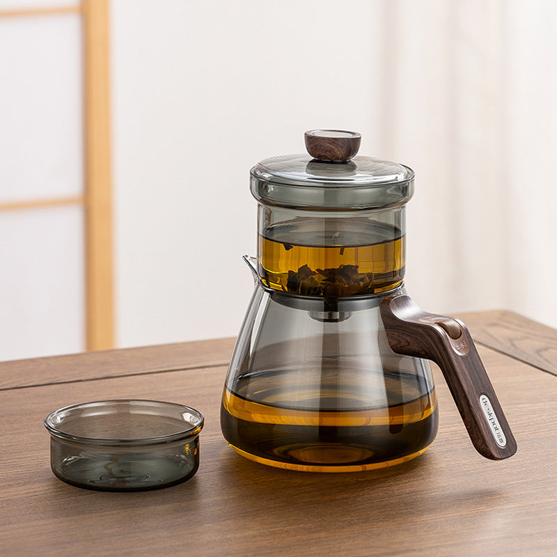 Magnetic Glass Tea Cup – Rodless Design, Heat-Resistant, Tea-Water Separator