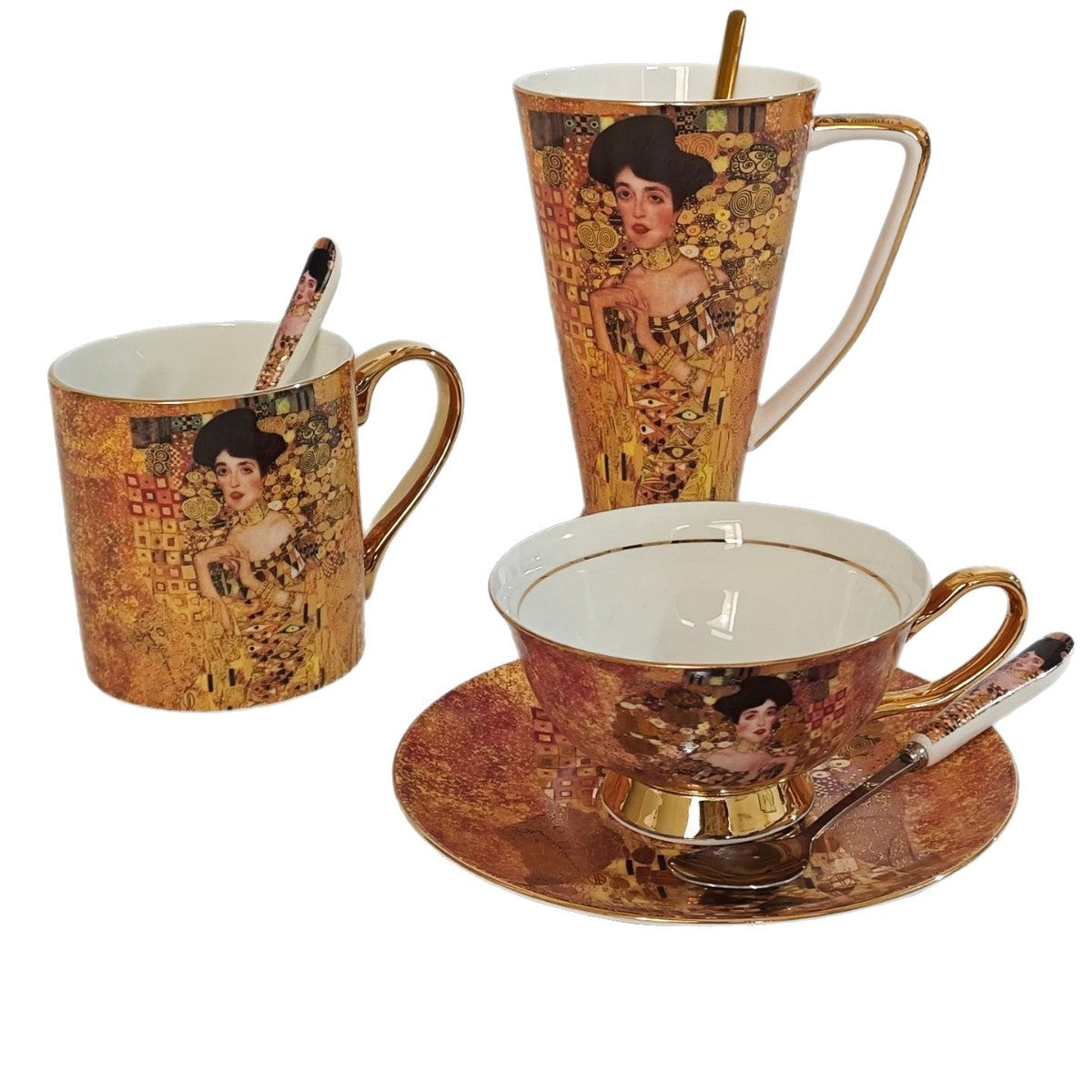 Bone China Coffee Set – Vintage European Style, Gift Box