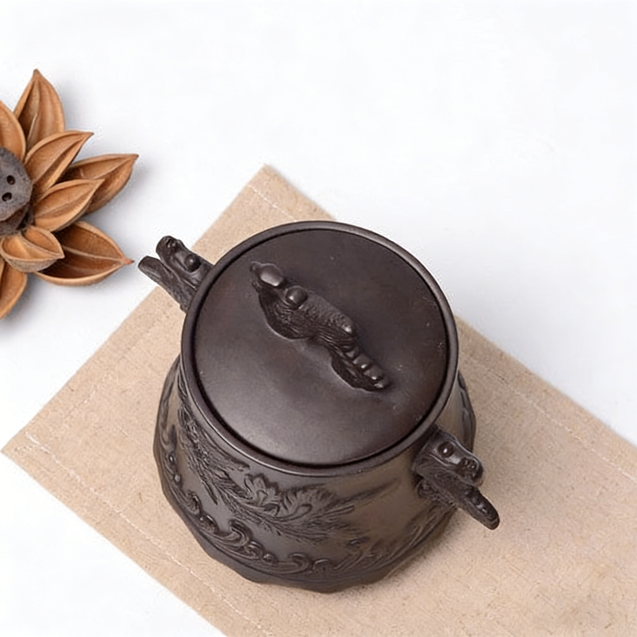 Empaistic Dragon Clay Tea Caddy