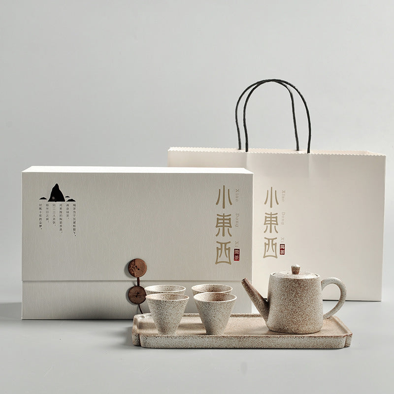 Black Ceramic Travel Tea Set