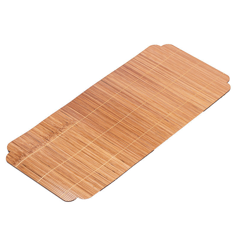 Bamboo Woven Tea Runner – Oval Shape, Double-Sided, Zen Style