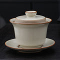 Self-Filtering Gaiwan – Ru Ware Style, 360° Spout, Heat-Resistant, 170ml