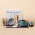 Japanese Kiln Changed Blue Matcha Tea Set
