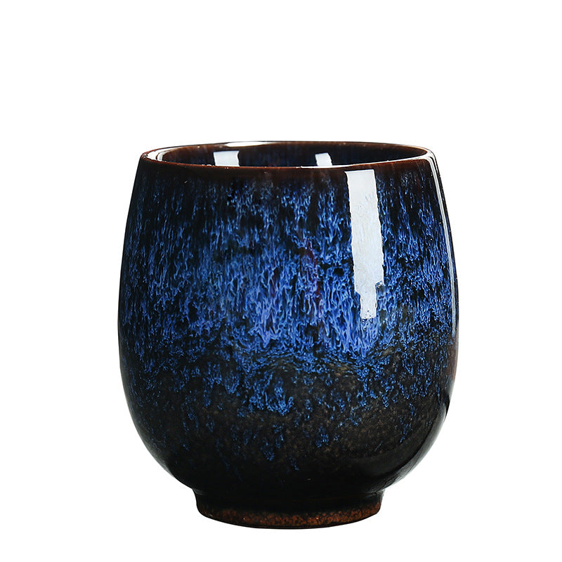 Kiln-Changed Ceramic Gongfu Tea Cups – High-Footed Master Cup