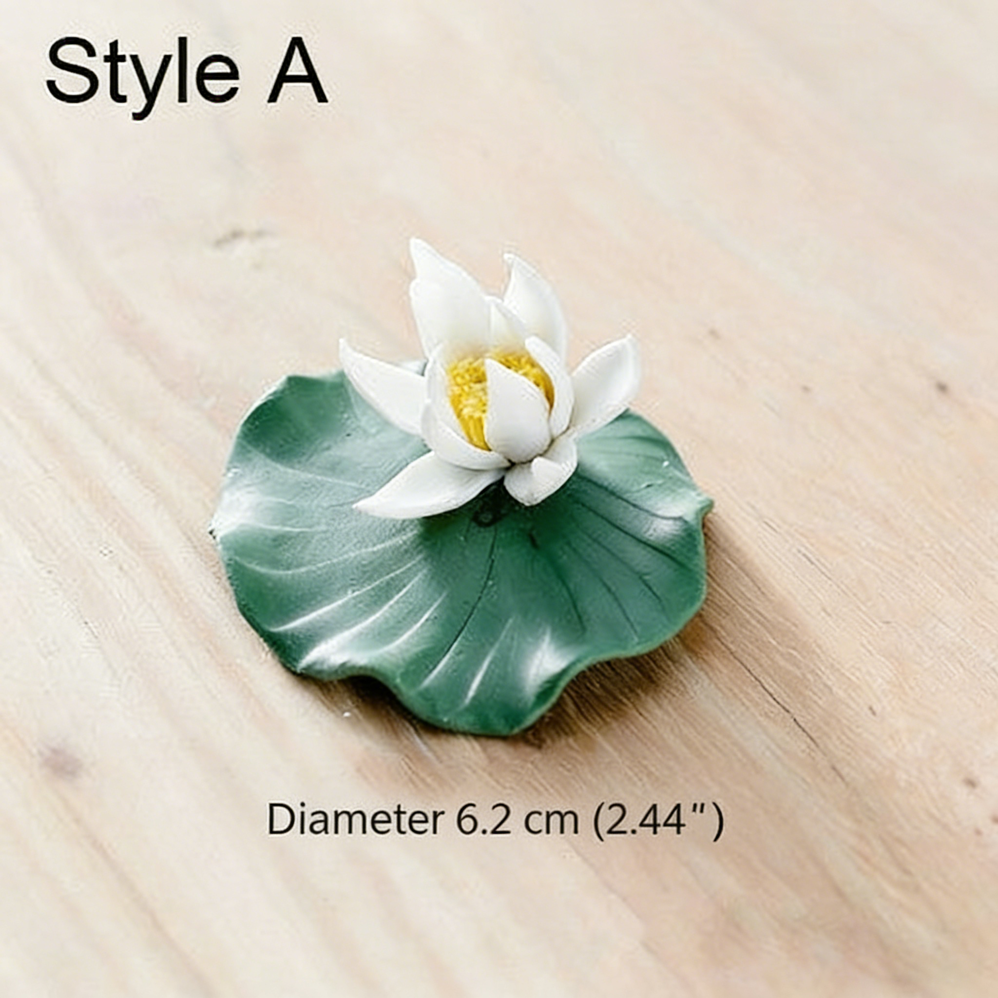 Lotus Flower And Leaf Porcelain Tea Pet