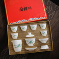 National Essence Gift Box – Gold Landscape Porcelain Gongfu Tea Set