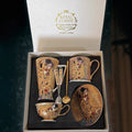 Bone China Coffee Set – Vintage European Style, Gift Box