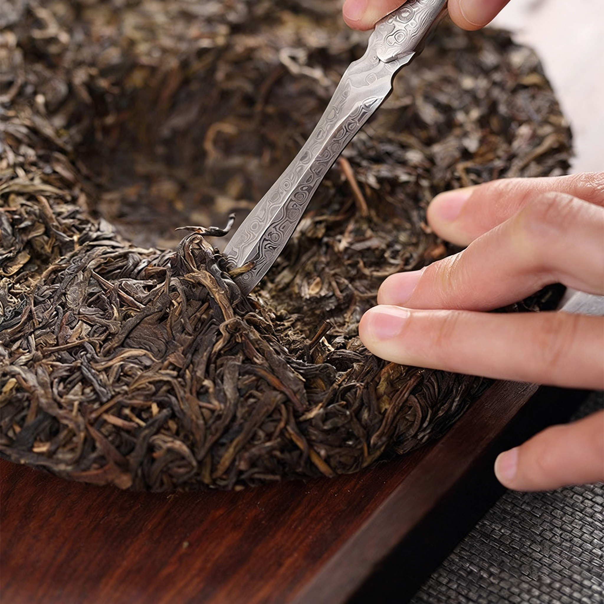 Puerh Tea Knife With Leather Case
