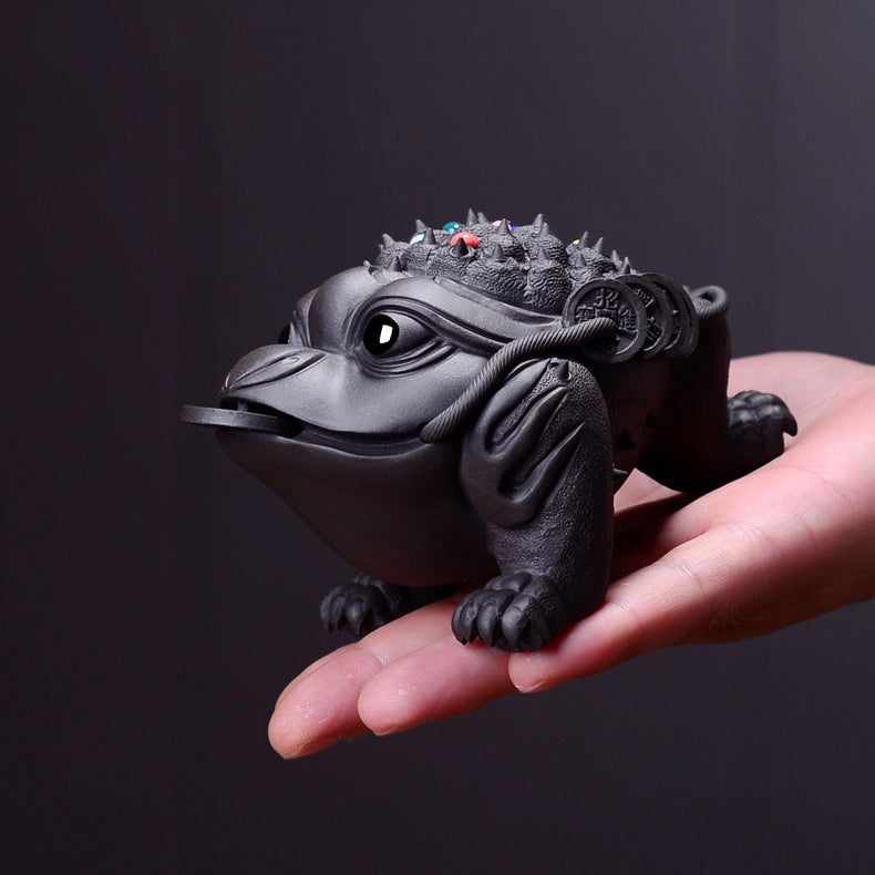 Yixing Clay Toad Tea Pet