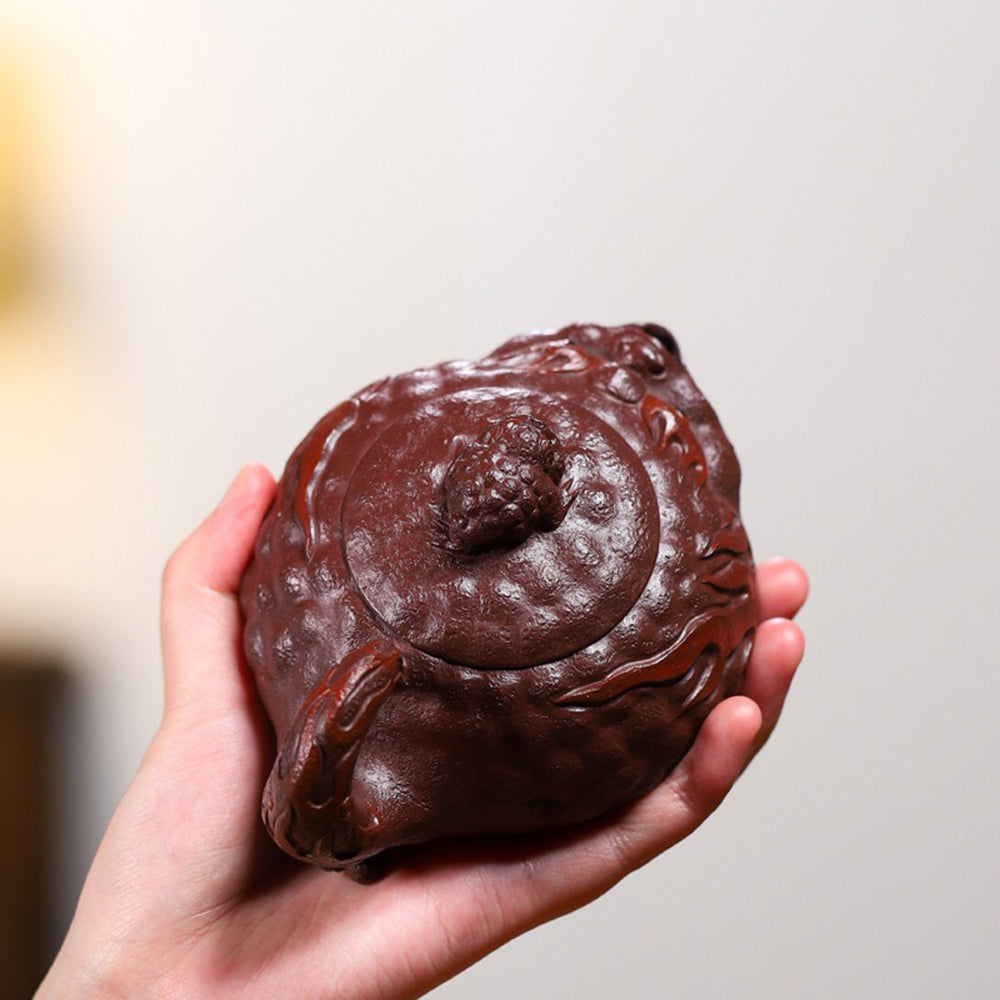 Yixing Purple Clay Toad Teapot