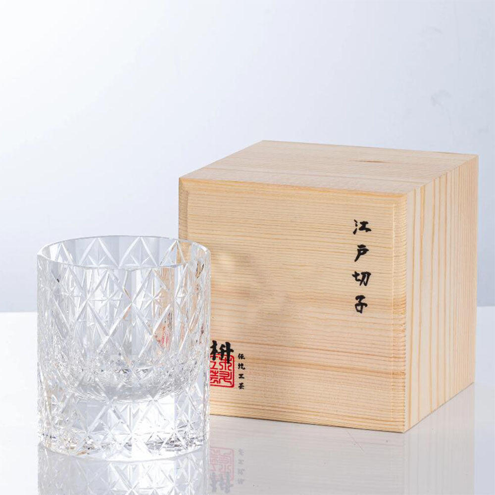 Edo Kiriko Handcrafted Celestial Whisky Glass Tea Cup