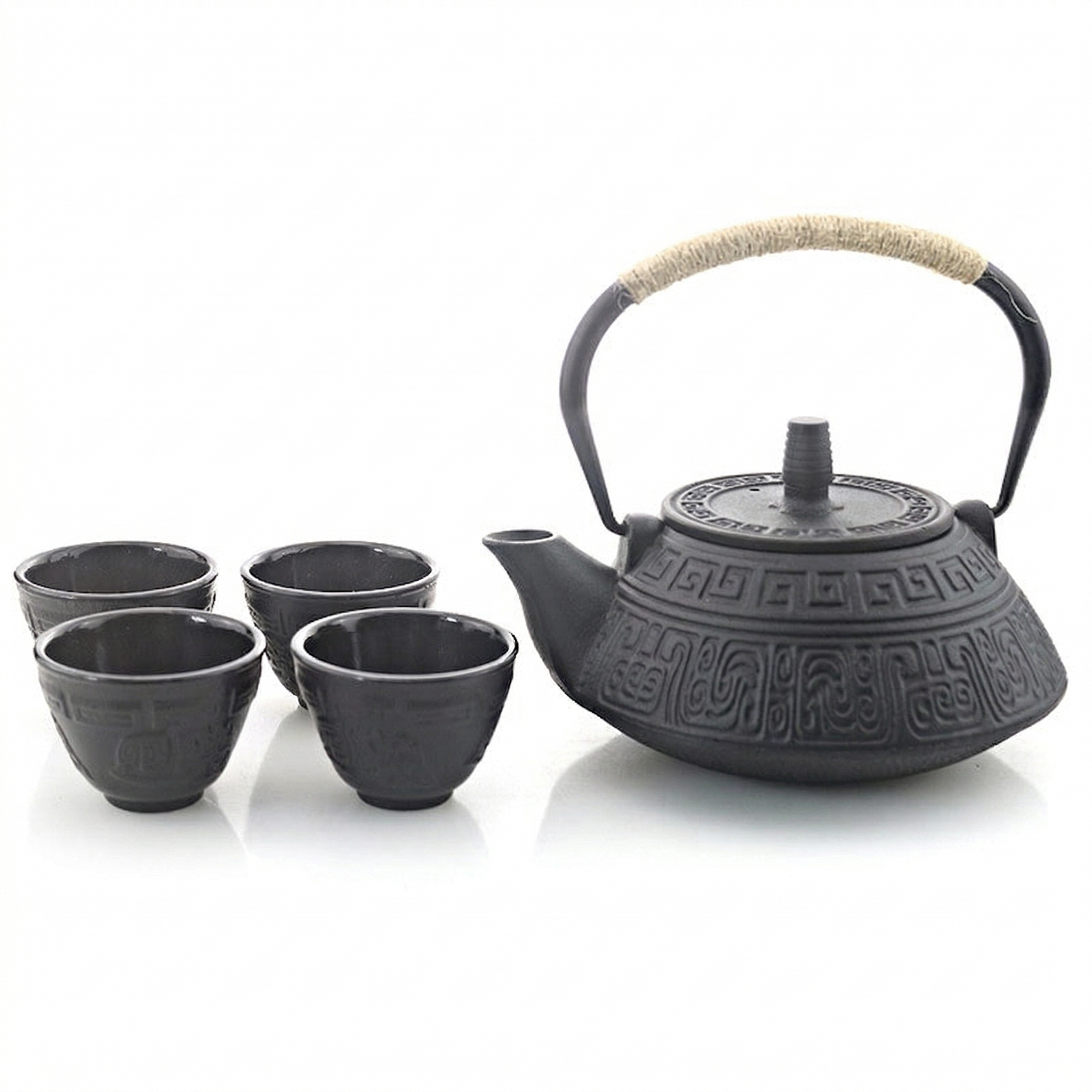 Japanese Southern Cast Iron Tea Set