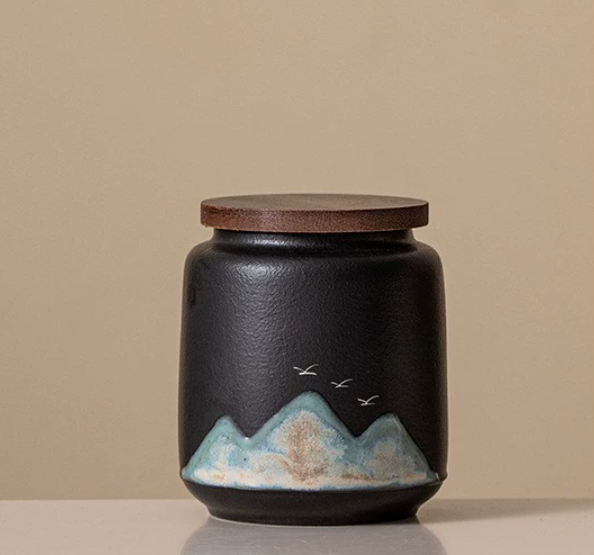Distant Mountains Tea Canister