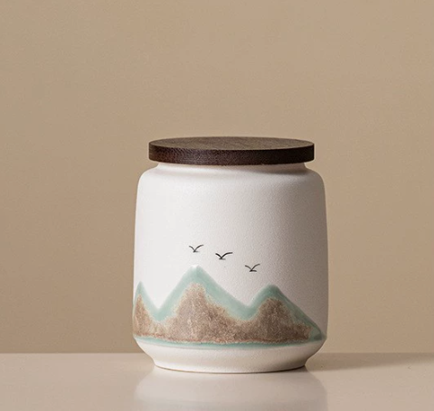 Distant Mountains Tea Canister