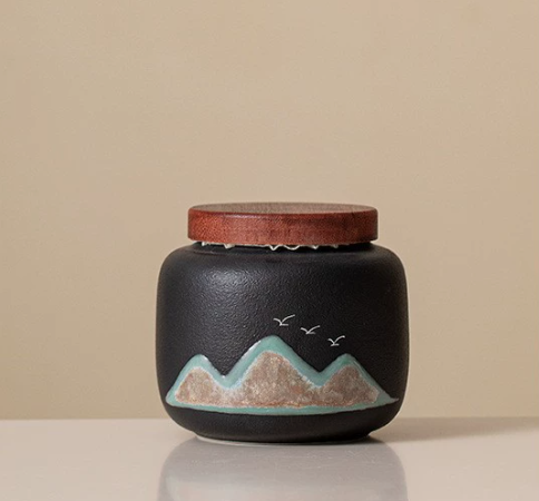 Distant Mountains Tea Canister