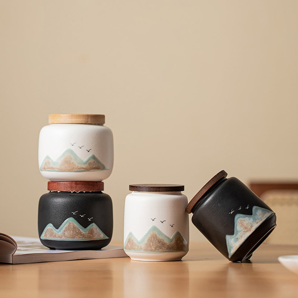 Distant Mountains Tea Canister