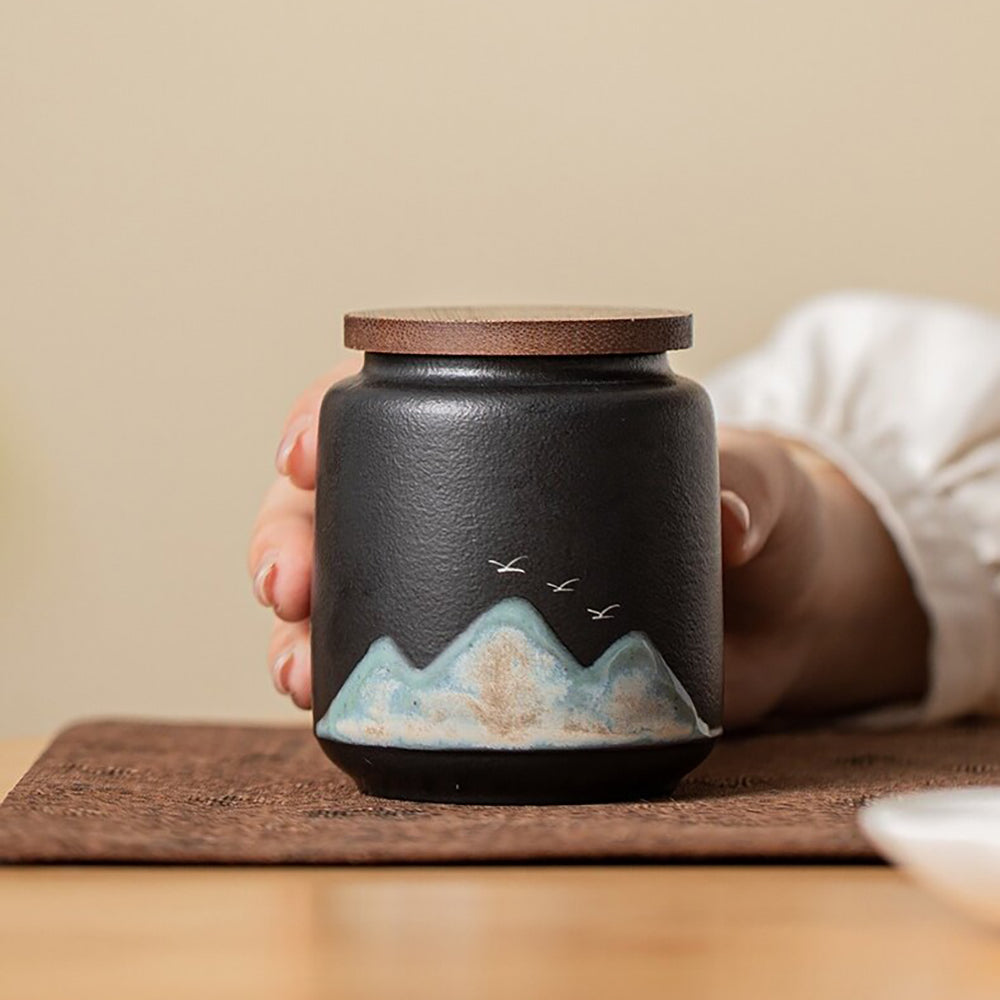 Distant Mountains Tea Canister