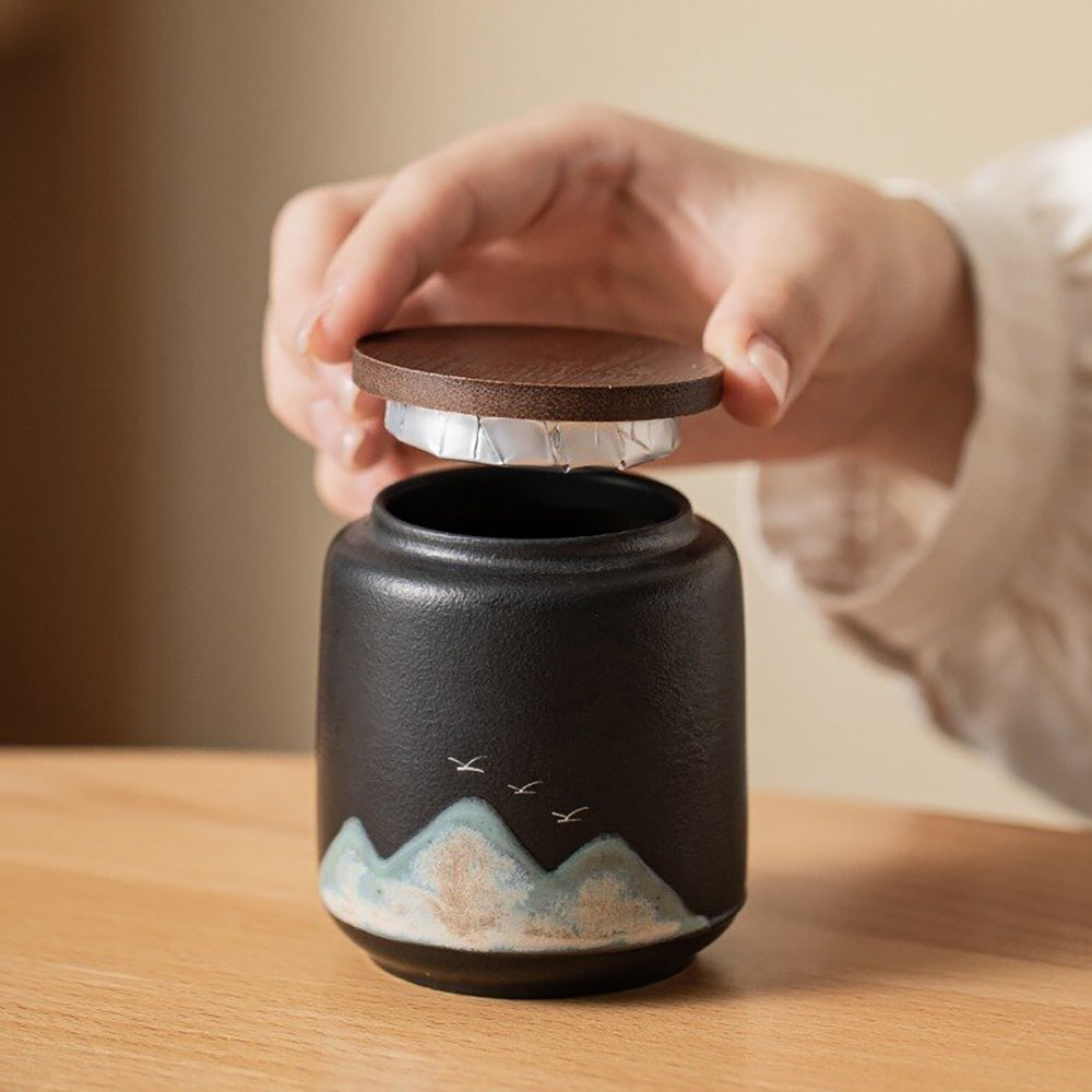 Distant Mountains Tea Canister