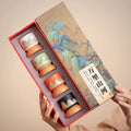 Distant Mountains Gongfu Tea Cup Set With Wooden Base
