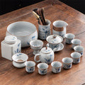 Hand Drawing Orchid Chinese Tea Set