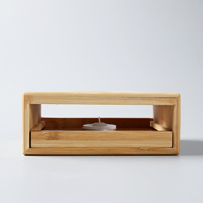 Plum Blossom Bamboo Candle Teapot Warmer