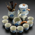 Blue And White Porcelain Automatic Tea Set