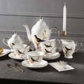 British Bone China Magpie Modern Tea Set