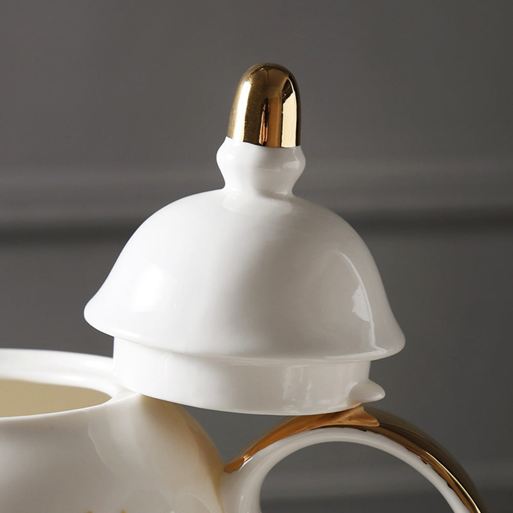 British Bone China Magpie Modern Tea Set