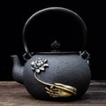 Buddha's Hand With Lotus Cast Iron Teapot