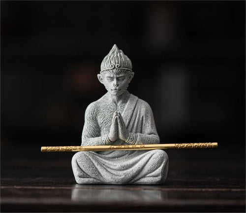Black Myth Wukong Stone Tea Pet Ornament