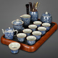 Ruyao Blue And White Flower Tea Set