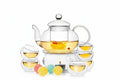 Glass Teapot With 6 Cups And Warmer